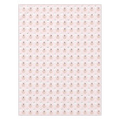 ハロウィーン幽霊ガール&オレンジパンプキンピンクタブレクル テーブルクロス (正面)