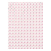 ハロウィーン幽霊ガール&パンプキン誕生日ピンク テーブルクロス (正面)