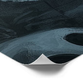 ハロウィーン幽霊キャット&スカルス ポスター (角)