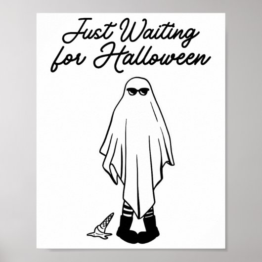 ハロウィーン幽霊サマー不気味ハルを待つ ポスター (正面)