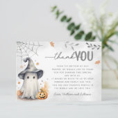 ハロウィーン幽霊サンキューカード エンクロージャーカード (スタンド正面)