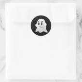 ハロウィーン幽霊シール ラウンドシール (バッグ)