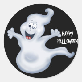 ハロウィーン幽霊シール ラウンドシール