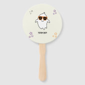 ハロウィーン幽霊ジェンダー投票ファンを明らかにする ハンドファン (正面)