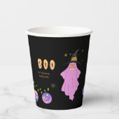 ハロウィーン幽霊スカルガーランドベビーシャワー 紙コップ (正面)