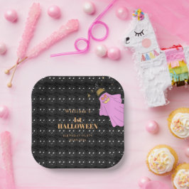 ハロウィーン幽霊スパイダーブラックベビーシャワーパーティー ペーパープレート