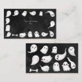 ハロウィーン幽霊スプーク子供の誕生日パーティー エンクロージャーカード (正面/裏面)