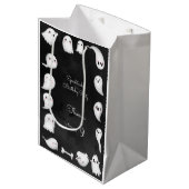 ハロウィーン幽霊スプーク子供の誕生日パーティー ミディアムペーパーバッグ (正面アングル)