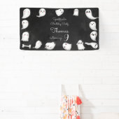 ハロウィーン幽霊スプーク子供の誕生日パーティー 横断幕 (インサイチュ)