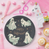 ハロウィーン幽霊スポオクタキュラーハッピーハローウィン ペーパープレート (パーティー)