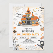 ハロウィーン幽霊スポオクタキュラーパーティー 招待状 (正面)