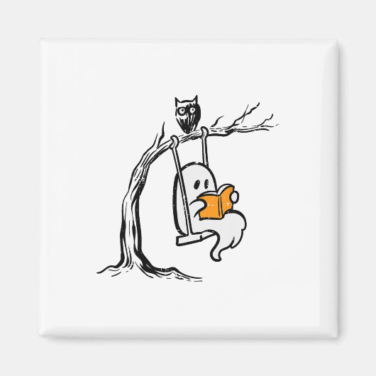 ハロウィーン幽霊ス読イングのヴィンテージ衣装のWome マグネット (正面)