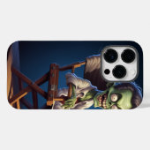ハロウィーン幽霊ゾンビ怖いケースメイトiPhoneケース Case-Mate iPhoneケース (裏面 (横))