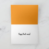 ハロウィーン幽霊ドッグズトリックまたはトリートメント カード (内部)