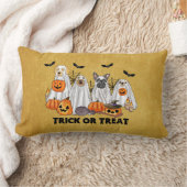 ハロウィーン幽霊ドッグズピロー ランバークッション (ブランケット)