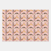 ハロウィーン幽霊ドッグパンプキン ラッピングペーパーシート (正面3)