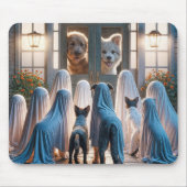 ハロウィーン幽霊ドッグ マウスパッド (正面)