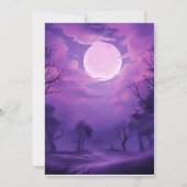 ハロウィーン幽霊ネオンバースデーパーティー 招待状 (裏面)