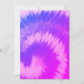 ハロウィーン幽霊ネオンパーティー絞り染めハンドドロー 招待状 (裏面)