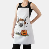 ハロウィーン幽霊ハイランドカウカpng エプロン (インサイチュ)
