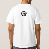 ハロウィーン幽霊ハートTシャツ Tシャツ (裏面)