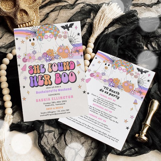 ハロウィーン幽霊バチェロレッテ彼女は彼女のブーを見つけた 招待状