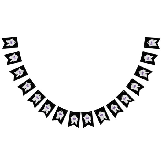 ハロウィーン幽霊バナーフラグ バンティングフラッグ (全)