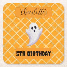 ハロウィーン幽霊バースデーパーティコースター スクエアペーパーコースター