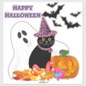 ハロウィーン幽霊パンプキカスタムンカットビニールシール シール (シート)