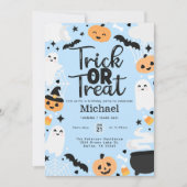 ハロウィーン幽霊パンプキンバースデーパーティー 招待状 (正面)