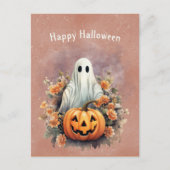 ハロウィーン幽霊パンプキンフェスティバル シーズンポストカード (正面)