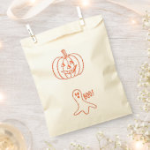 ハロウィーン幽霊パンプキン4エバ フェイバーバッグ (クリップ留めされた状態)