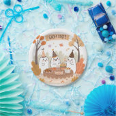 ハロウィーン幽霊パーティーかわいい漫画 ペーパープレート (パーティー)