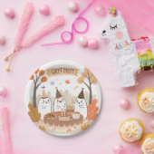 ハロウィーン幽霊パーティーかわいい漫画 ペーパープレート (パーティー)