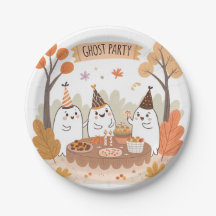ハロウィーン幽霊パーティーかわいい漫画