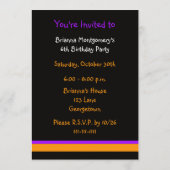 ハロウィーン幽霊パーティーの招待状 招待状 (裏面)