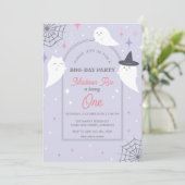 ハロウィーン幽霊パーティーアーチフレーム誕生日 招待状 (スタンド正面)