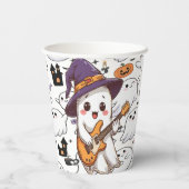 ハロウィーン幽霊パーティー不気味おもしろい 紙コップ (裏面)