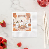 ハロウィーン幽霊パーティー 縁ありカクテルナプキン (インサイチュ)