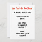 ハロウィーン幽霊ビールパン招待状 招待状 (裏面)