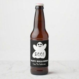ハロウィーン幽霊ビールボトルラベルセット ビールラベル