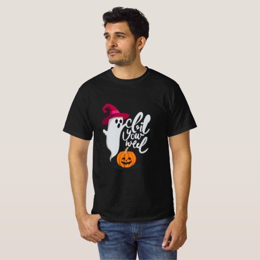 ハロウィーン幽霊ファッション Tシャツ (正面フル)