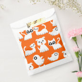 ハロウィーン幽霊フェレット犬オレンジ フェイバーバッグ (封をした状態)