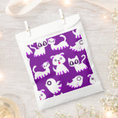ハロウィーン幽霊フェレット犬パープル フェイバーバッグ (クリップ留めされた状態)