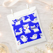 ハロウィーン幽霊フェレット犬ブルー フェイバーバッグ (クリップ留めされた状態)