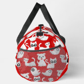ハロウィーン幽霊フェレット犬レッド ダッフルバッグ (右)