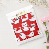 ハロウィーン幽霊フェレット犬レッド フェイバーバッグ (封をした状態)