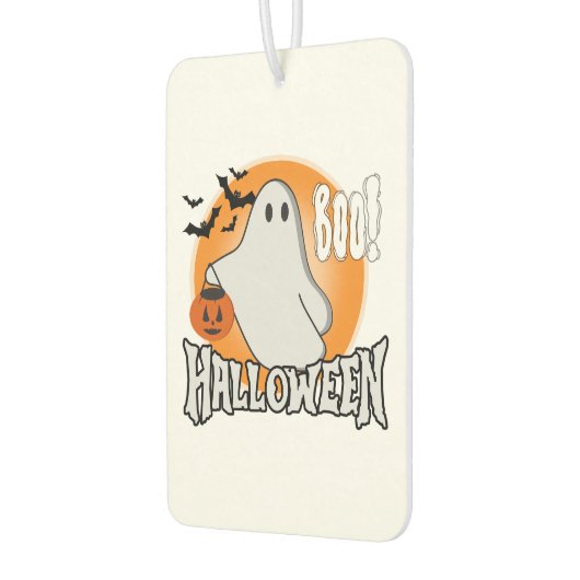 ハロウィーン幽霊ブエアフレッシュナー不気味- Pumpkin カーエアーフレッシュナー (左)