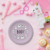 ハロウィーン幽霊ブー ペーパープレート (パーティー)