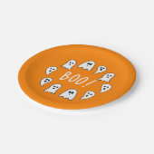 ハロウィーン幽霊ブー ペーパープレート (アングル)